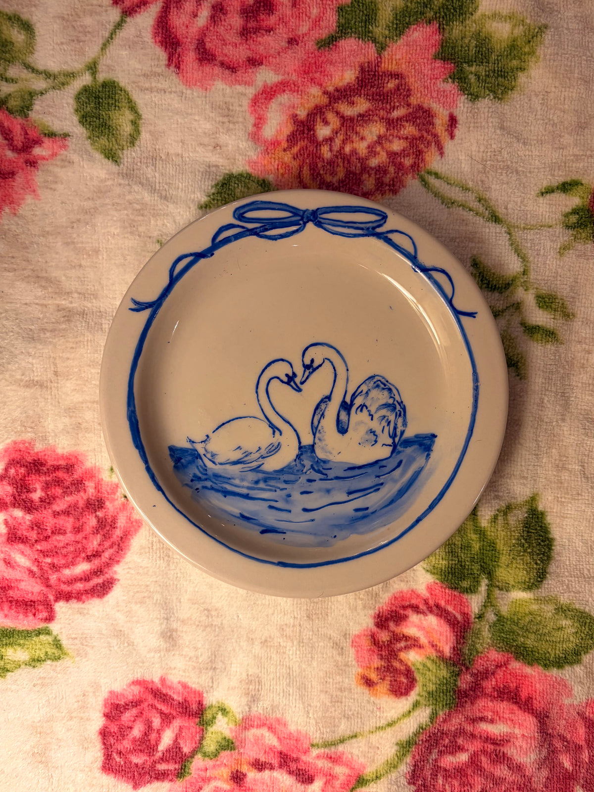 Sweethearts Swan Plate