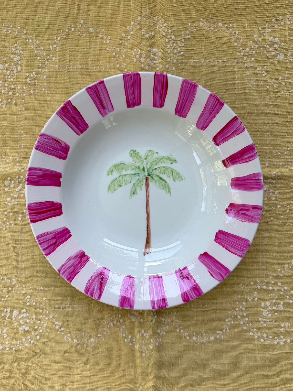 Pink Preppy Palm Plate