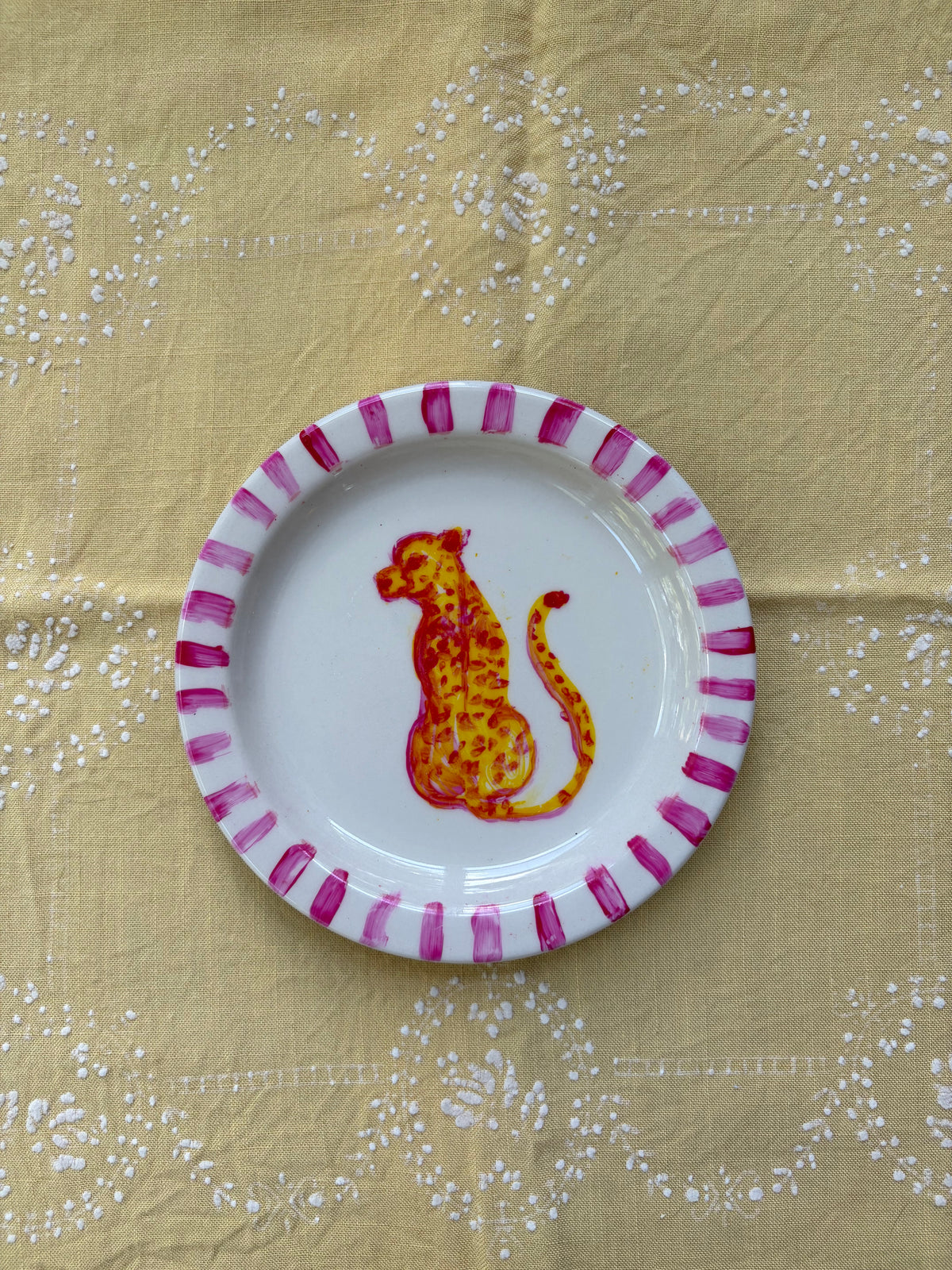 Pretty in Pink Cheetah Plate