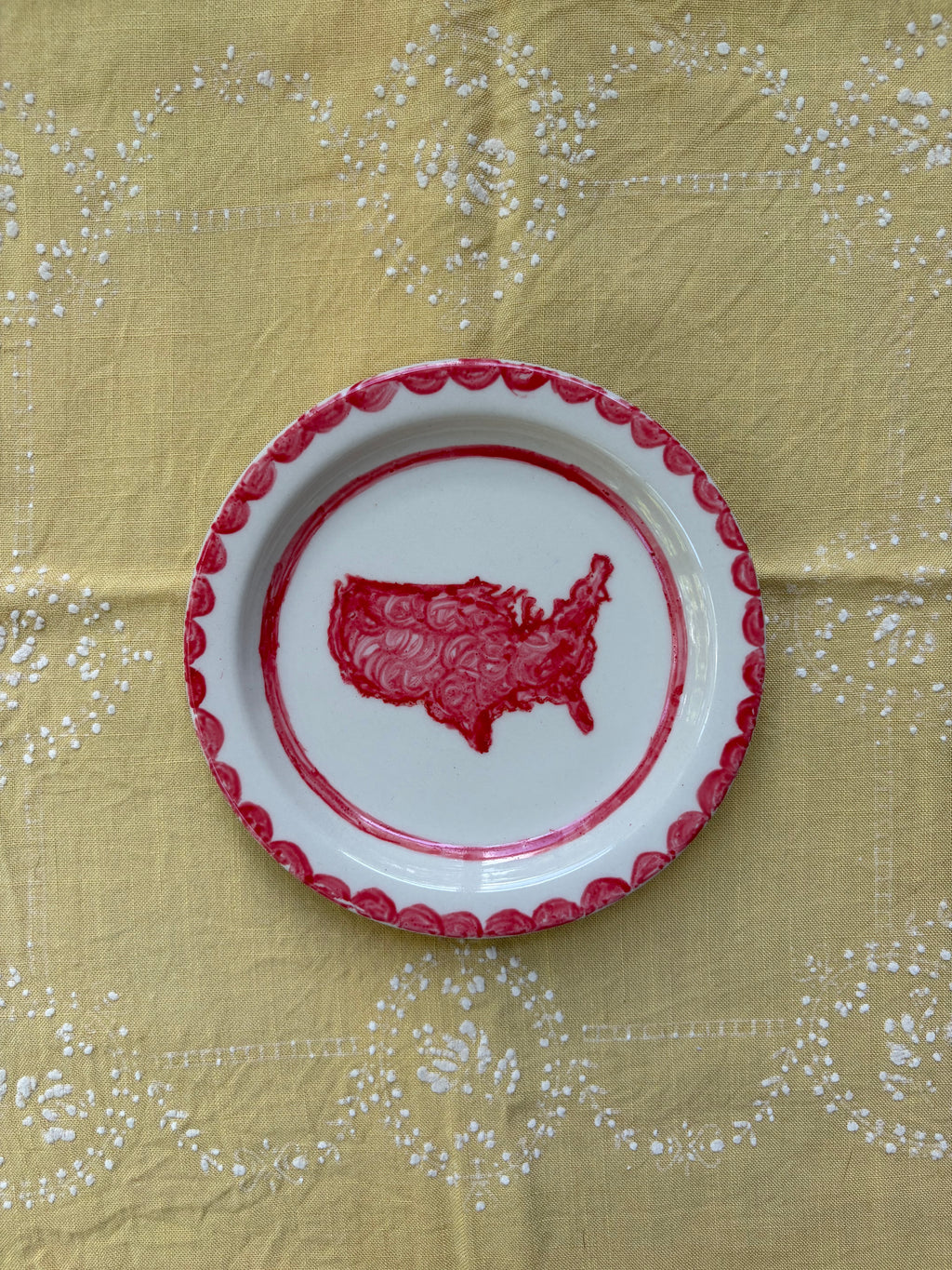 Classic Americana Red Plate